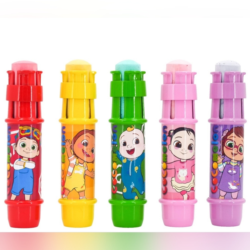 Sunny Days Barbie and CoComelon 5 Pack Chalk Holder Set - Multicolor - Picture 3 of 4